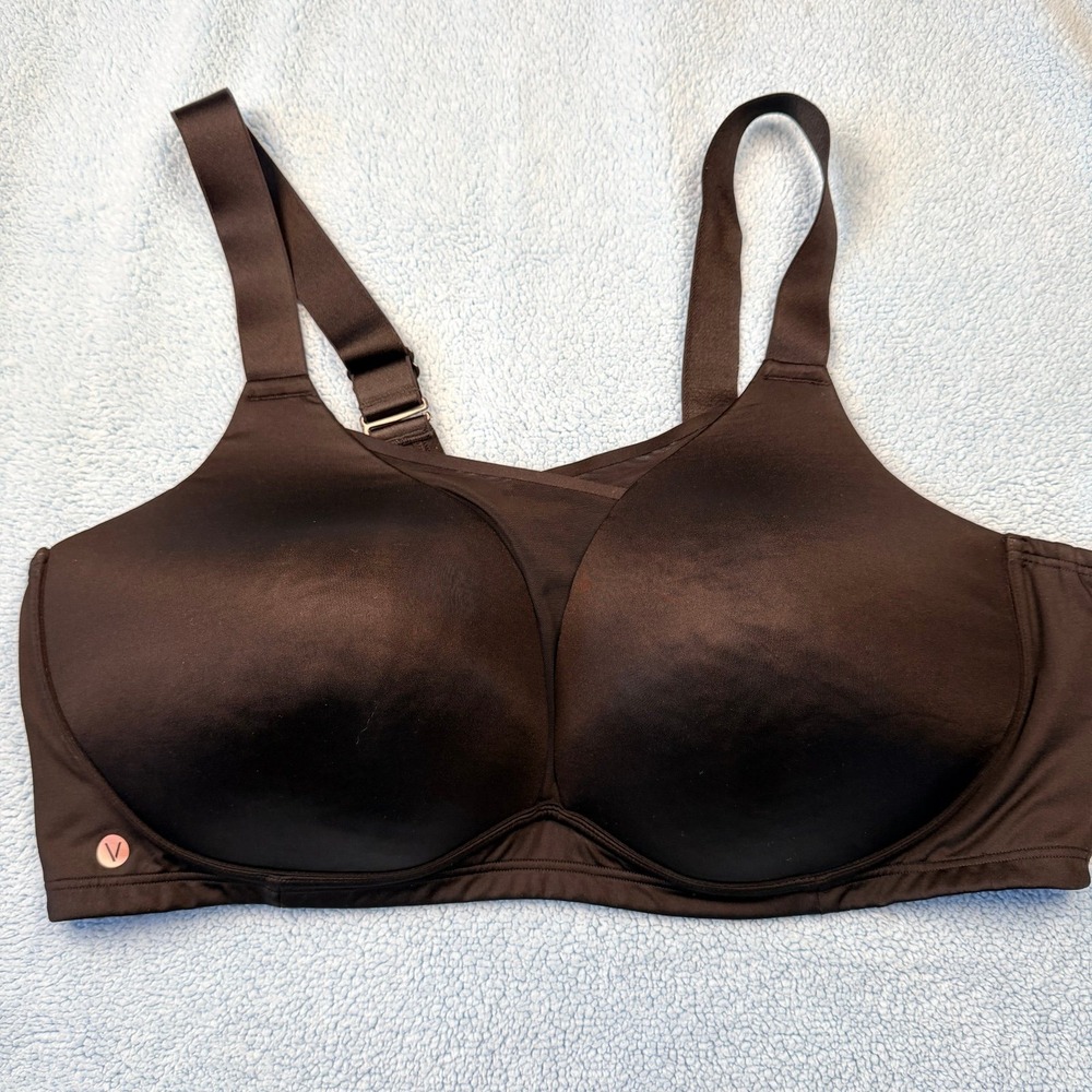Livi 50DD Sports Bra Black Women's Medium Impact‎ Back Closure Lane Bryant